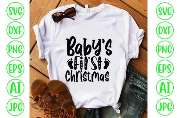 Download Babys First Christmas SVG Design - Sign Collection