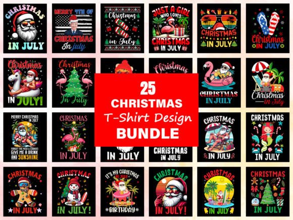 Download Christmas T-Shirt Design. Design Bundle - Sign Collection
