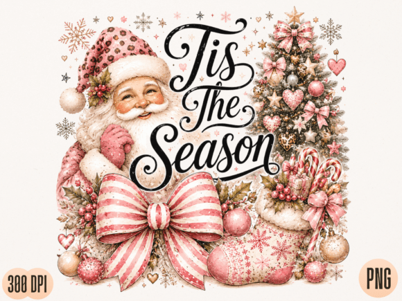 Download 'Tis the Season Santa PNG Design, Vintag - Sign Collection