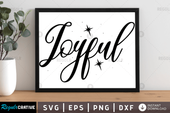 Download FREE Joyful Svg Design - Sign Collection