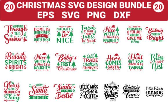 Download Christmas Svg Design Bundle - Sign Collection