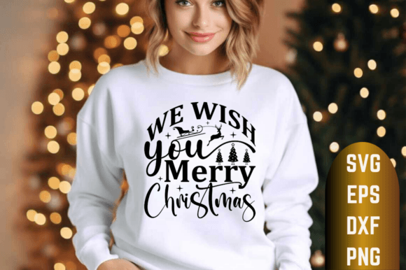 Download We Wish You Merry Christmas SVG Design - Sign Collection