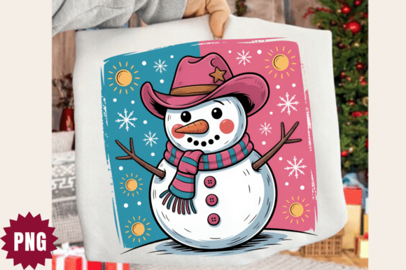 Download Western Christmas Snowman PNG Design - Sign Collection