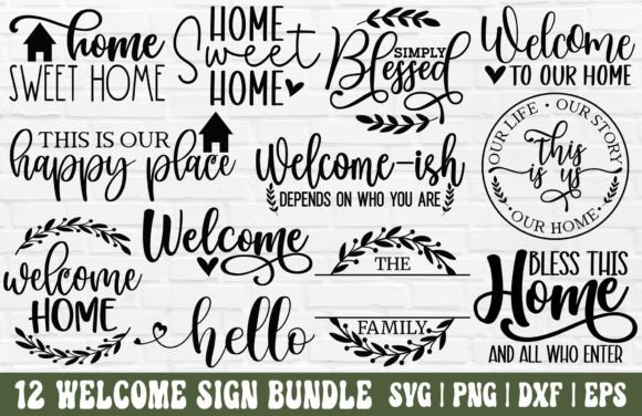 Download Welcome Sign SVG Bundle - Welcome SVG - Sign Collection