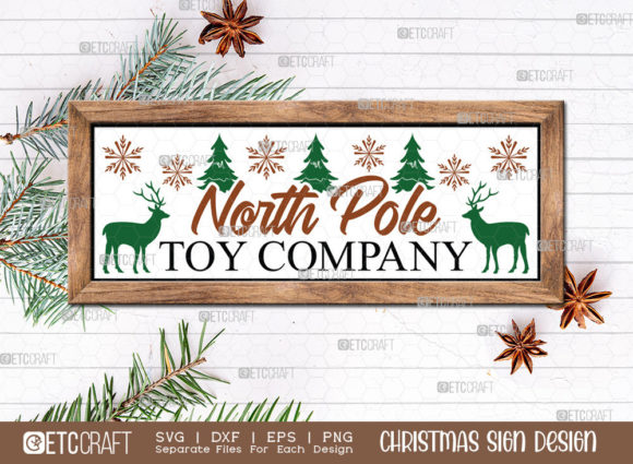 Download North Pole Toy Company Christmas Sign - Sign Collection