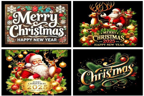 Download Festive Santa Claus Designs Bundle - Sign Collection