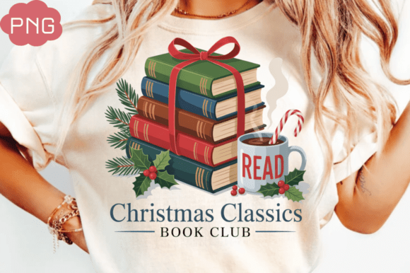 Download Christmas Classics Book Club Png Design - Sign Collection
