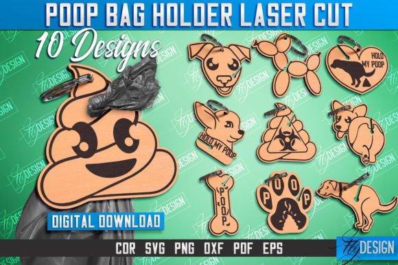 Download Poop Bag Holder Laser Cut Design Bundle - Sign Collection