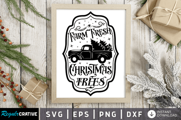 Download Farm Fresh Christmas SVG Design - Sign Collection