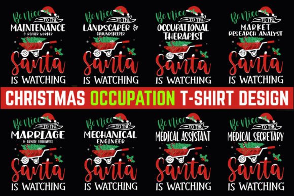 Download Occupation Christmas T-shirt Design 3 - Sign Collection