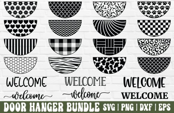 Download Door Hanger SVG Bundle - Round Sign SVG - Sign Collection