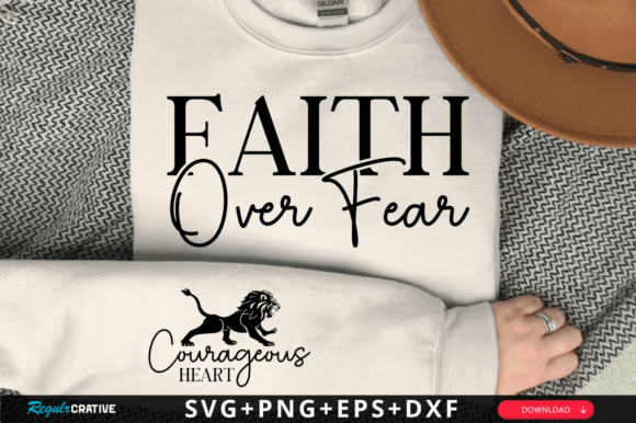 Download Faith over Fear Sleeve Svg Design - Sign Collection