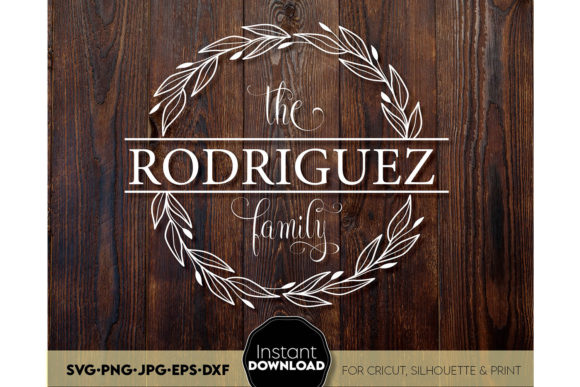 Download Family Monogram Sign SVG Split Last Name - Sign Collection
