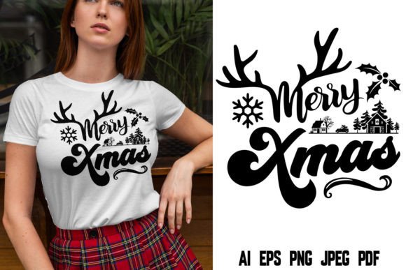 Download Merry Xmas Christmas T-shirt Design - Sign Collection