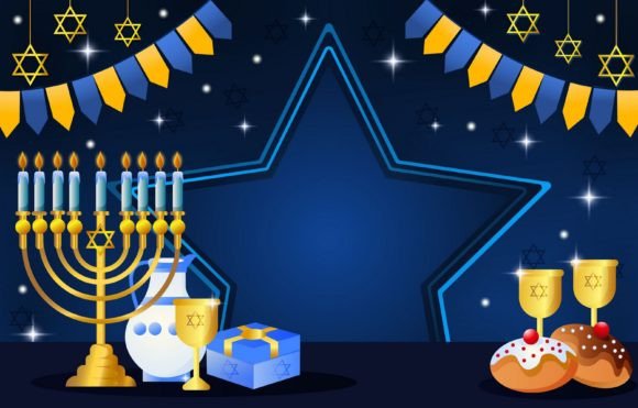 Download Hanukkah Festivity Background Design - Sign Collection