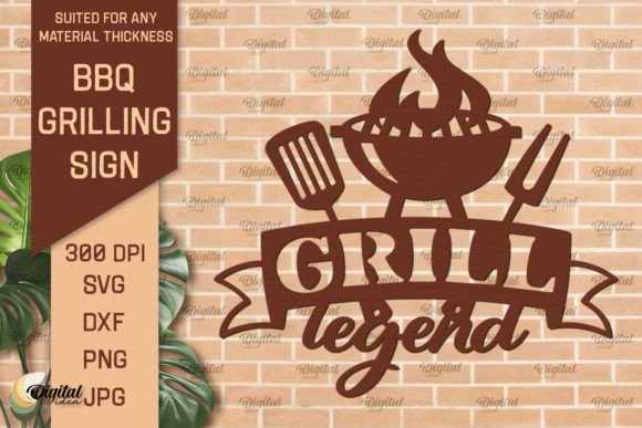 Download BBQ Grilling Sign SVG Laser Cut Files - Sign Collection