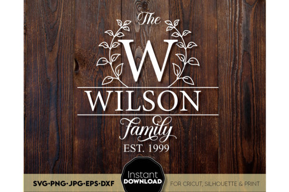 Download Family Monogram Sign SVG Split Last Name - Sign Collection