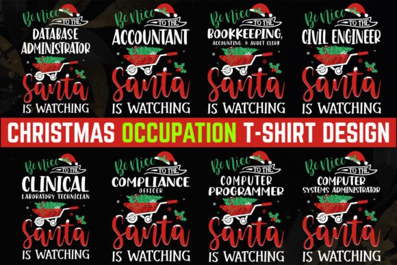 Download Profession Christmas T-shirt Design - Sign Collection