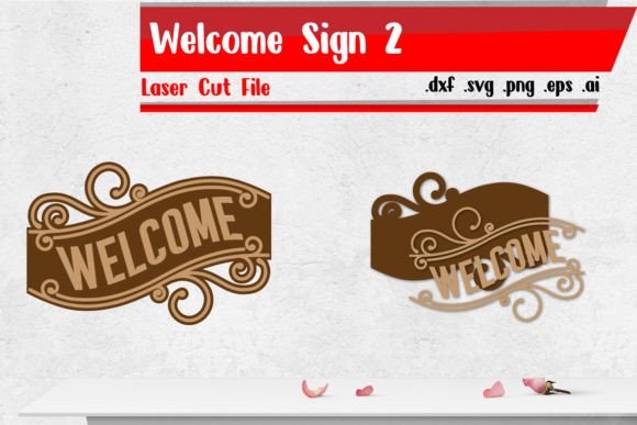 Download Welcome Sign 2 - Laser Cut Files - Sign Collection