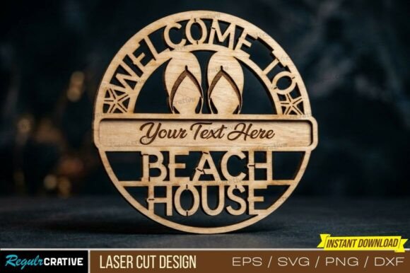 Download Beach House Sign Cut Beach House Welcom - Sign Collection