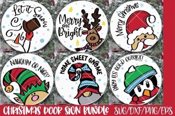 Download Christmas Door Sign Bundle - Sign Collection