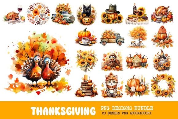 Download Thanksgiving Festive Designs Bundle - Sign Collection