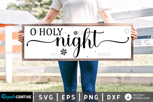 Download FREE O Holy Night Svg Design - Sign Collection