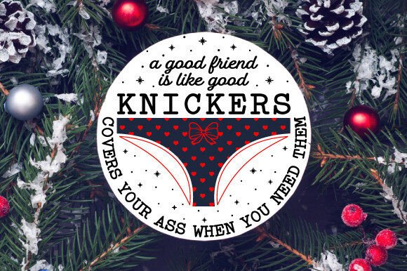 Download Funny Christmas Ornament Svg Design - Sign Collection