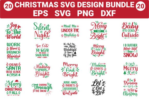 Download Christmas Svg Design Bundle - Sign Collection