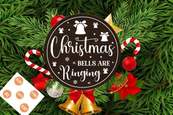 Download Christmas Bells Are Ringing Round Sign S - Sign Collection