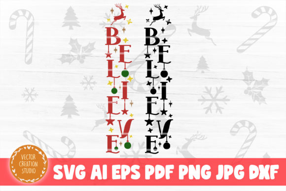 Download Believe Christmas Porch Sign SVG - Sign Collection