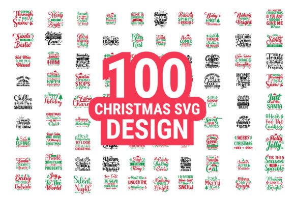 Download 100 Christmas Svg Design Bundle - Sign Collection