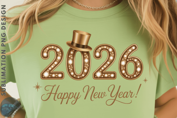 Download Happy New Year 2026 PNG Design - Sign Collection