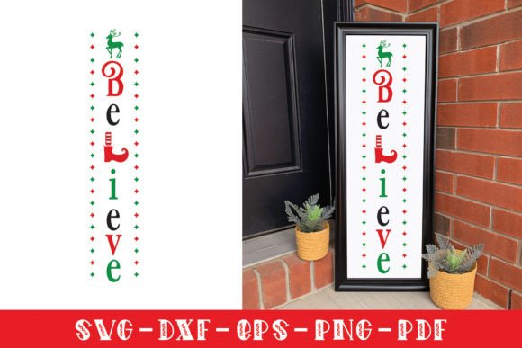 Download Believe SVG | Christmas Porch Sign SVG - Sign Collection
