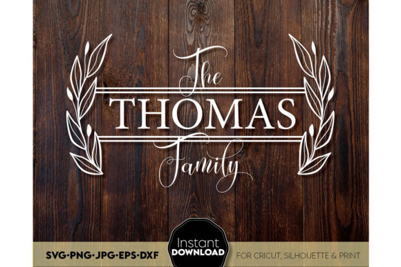 Download Family Monogram Sign SVG Split Last Name - Sign Collection