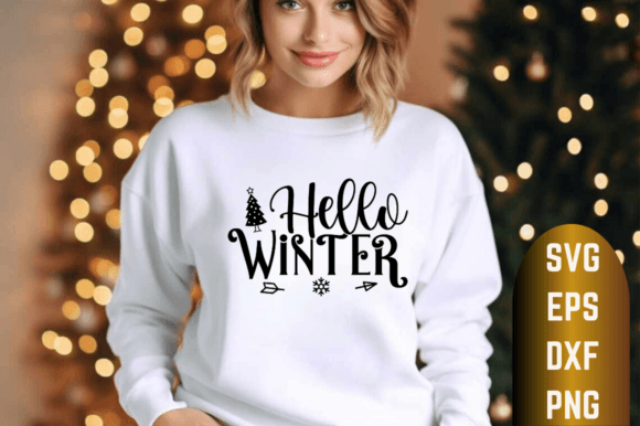 Download Hello Winter SVG Design - Sign Collection
