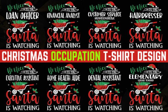 Download Occupation Christmas T-shirt Design 6 - Sign Collection