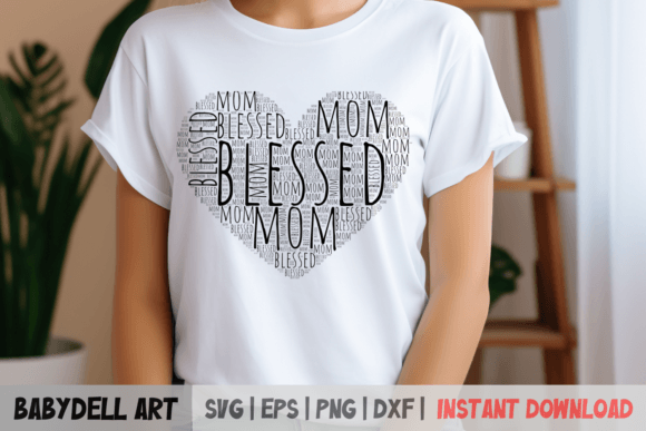 Download Blessed Mom SVG Design for DIY Projects - Sign Collection
